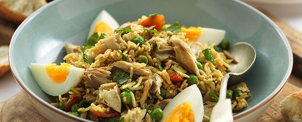 Mackerel kedgeree in just 10 minutes!