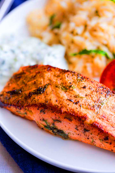 ▷ Enjoy this Salmon Recipe: Greek Salmon | The Brand Decò