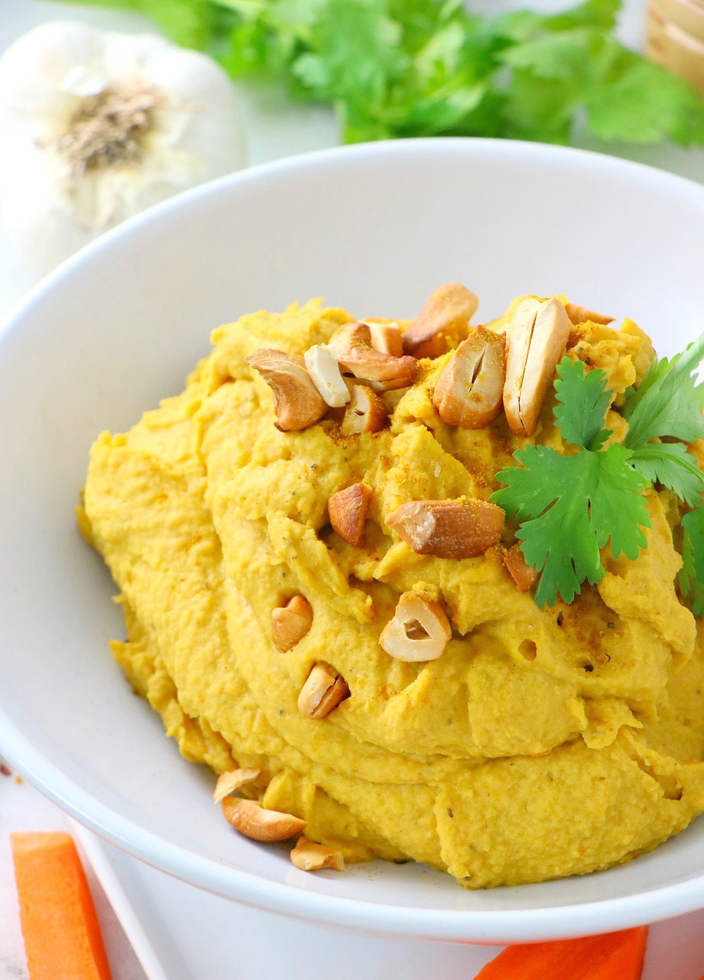 ▷ Vegetarian Dip: Curried Sweet Potato Hummus