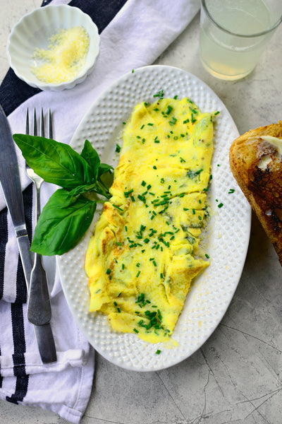 ▷ Spring Herb & Parmesan Omelette | The Brand Decò