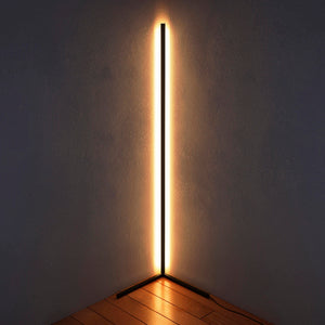 The Brand Decò Colorful Led Lamp | Minimalist LED Corner Floor Lamp | Black Body | Warm Light | The Brand Decò