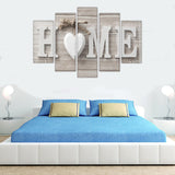 Unframed 5-Pieces "Home" Canvas Painting | The Brand Decò