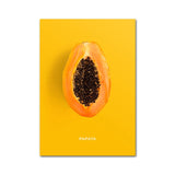 Fruits Pictures Canvas | Painting | 15x20cm No Frame / Papaya | The Brand Decò