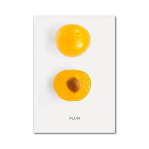 Fruits Pictures Canvas | Painting | 13x18cm No Frame / Plum 2 | The Brand Decò