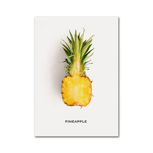 Fruits Pictures Canvas | Painting | A4 21x30cm No Frame / Pineapple | The Brand Decò