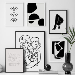 Abstract Art "Prints Minimalist Line Nordic Posters And Prints" | Painting | | The Brand Decò