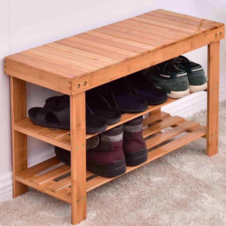 Wooden Shoe Storage Ottoman | Storage Box Stool Innovative Sofa Stool Storage Footstool for Clothes Shoes freeshipping - The Brand Decò