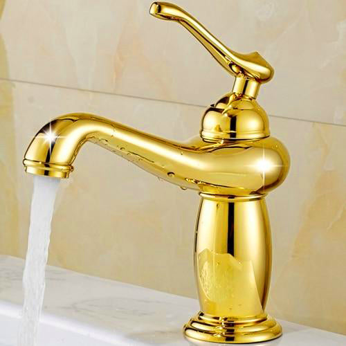 Tradizionale: Bathroom Faucet | Antique Bronze Finish Brass Basin Sink Solid Brass Faucets | Faucet | Gold | The Brand Decò