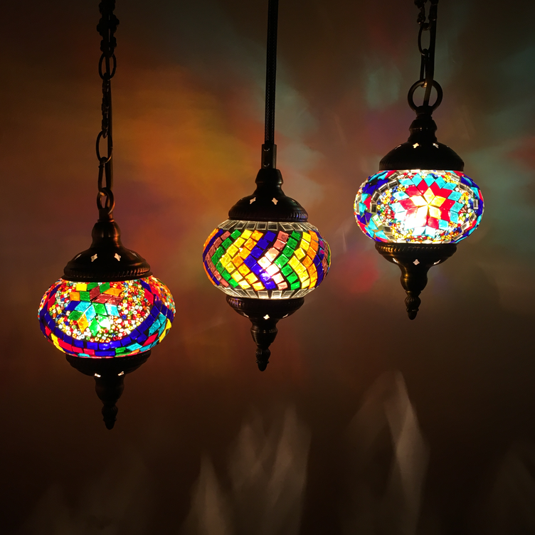 Turkish Mosaic Pendant Lamps Handmade | The Brand Decò