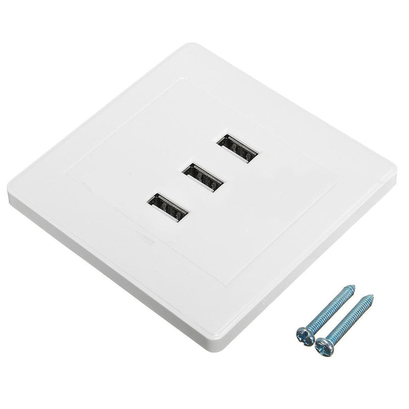 3 Port USB 2.0 Wall Socket | USB Wall Charger | | The Brand Decò
