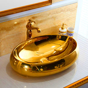 Europe style luxury golden bathroom vanities Sink | Sink | | The Brand Decò