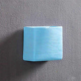 Creative Nostalgic Geometric Ceramic Flower Pot | Pot | Light Blue Square | The Brand Decò