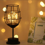 Retro Bulb Iron Table Winebottle Copper Wire Night Light Creative | Table Lamp | | The Brand Decò
