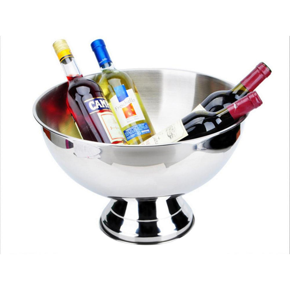 Stainless Steel Ice Bowl Metal Bar Beer Barrel Champagne Wine Big | Ice Bucket | | The Brand Decò