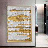 Black And Gold wall art Canvas | Painting | 30x40cm No Frame / Orange | The Brand Decò