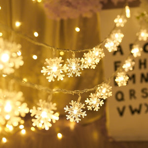 Snowflakes String Light LED Christmas Decor for Home | Led Lamp | star warm / 3M 20LED | The Brand Decò