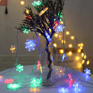 Snowflakes String Light LED Christmas Decor for Home | Led Lamp | snow multicolor / 3M 20LED | The Brand Decò