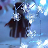 Snowflakes String Light LED Christmas Decor for Home | Led Lamp | snow white / 1M 10LED | The Brand Decò