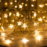 Snowflakes String Light LED Christmas Decor for Home | Led Lamp | star warm / 3M 20LED | The Brand Decò