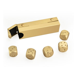 Dice with case Aluminum Whiskey Stones Rocks for Drinks | Ice | As Picture2 | The Brand Decò