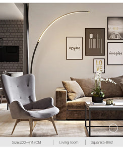 Curved Simple Floor LED Lamp | Moder Style | Floor Lamp | | The Brand Decò