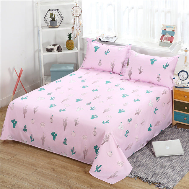 Bed Set 1 Pc Bed Sheet + 2 Pillowcase | Sheets | P-1 / 200cm*230cm | The Brand Decò