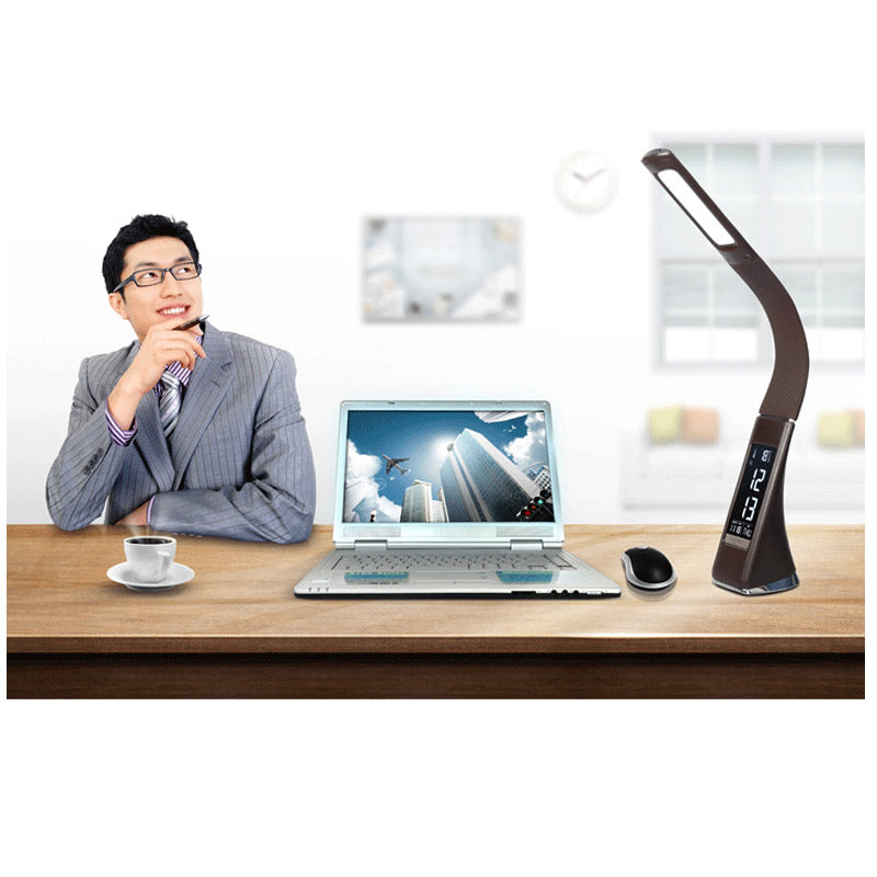 LED Office Desk Lamp Touch Leather-Like | Table Lamp | | The Brand Decò