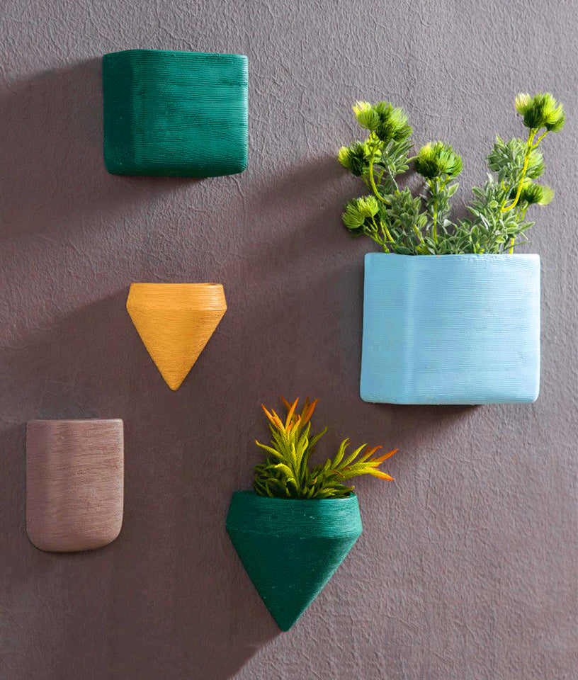 Creative Nostalgic Geometric Ceramic Flower Pot | Pot | | The Brand Decò