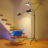 Industrial Spider Serge Mouille Floor Lamp | Floor Lamp | 3 heads black | The Brand Decò