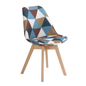Simple Wooden Modern Home Dining Chair Back Office Chair Creative Solid Wood Nordic Chair | Chairs | Geometric | The Brand Decò