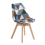 Simple Wooden Modern Home Dining Chair Back Office Chair Creative Solid Wood Nordic Chair | Chairs | Geometric | The Brand Decò