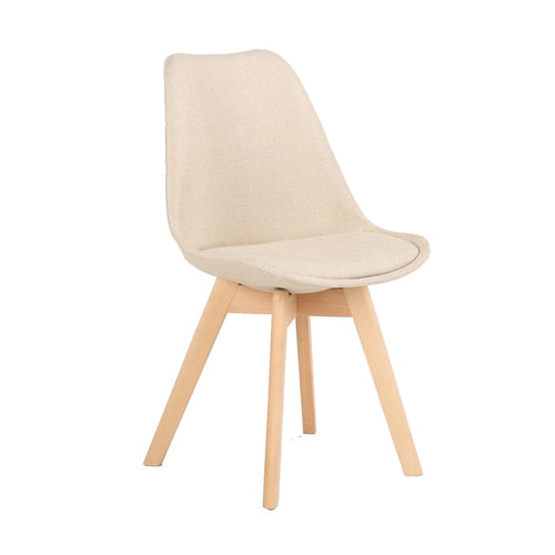 Simple Wooden Modern Home Dining Chair Back Office Chair Creative Solid Wood Nordic Chair | Chairs | Thunder | The Brand Decò
