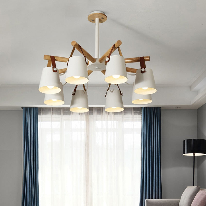 Nordic Iron & Solid Wood Chandelier | Chandelier | | The Brand Decò