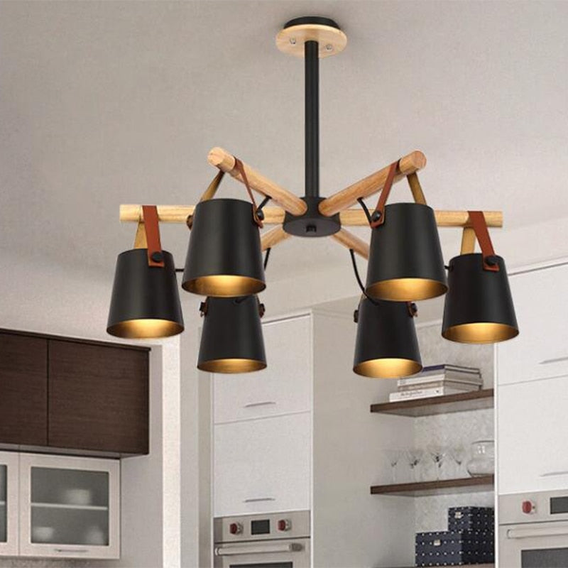 Nordic Iron & Solid Wood Chandelier | Chandelier | | The Brand Decò