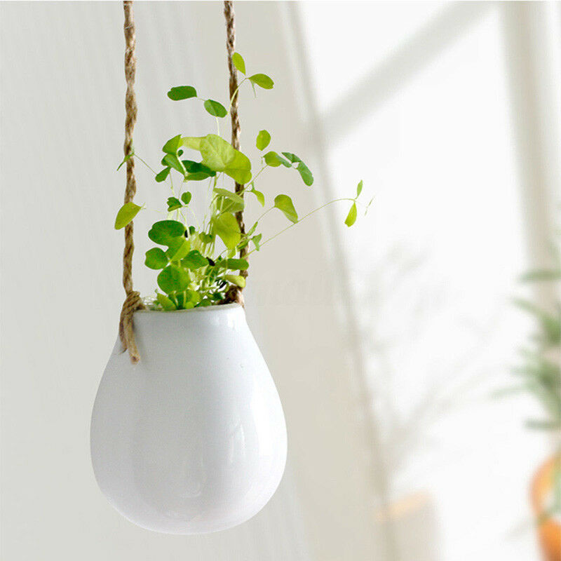 Home Garden Balcony Ceramic Hanging Planter Flower Pot | Pot | | The Brand Decò