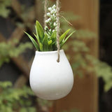 Home Garden Balcony Ceramic Hanging Planter Flower Pot | Pot | | The Brand Decò