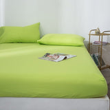 Fitted Sheet Mattress | Cover Solid Color | Sheets | Green / 80x200x25cm | The Brand Decò
