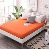 Fitted Sheet Mattress | Cover Solid Color | Sheets | Orange / 80x200x25cm | The Brand Decò
