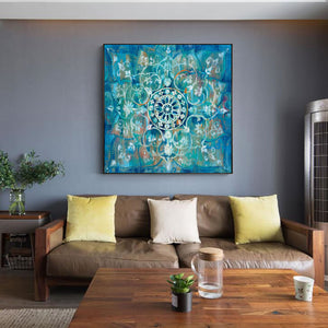 Mandala Lily Wall Art Canvas | Painting | | The Brand Decò
