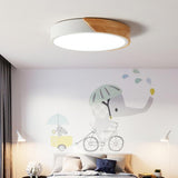 Nordic Round LED Ceiling Light Wood Macaron Ceiling Light | Pendants | | The Brand Decò