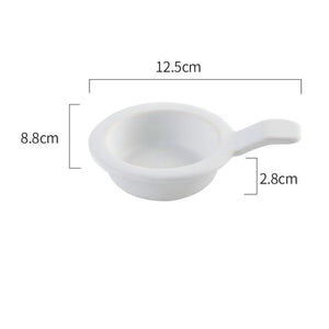 Nordic Style Creative Mini Dish Of Household Ceramic | Plates | White | The Brand Decò