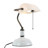 Simple American Retro Bank Lamp | Table Lamp | Pink & White | The Brand Decò