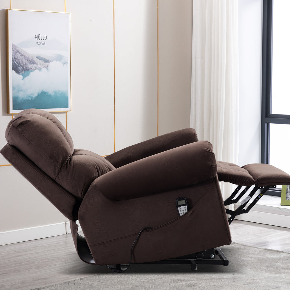 Premium Electric lift recliner with heat therapy and massage suitable for the elderly heavy recliner with padded arms Massage Sofa | Lift Recliner | | The Brand Decò