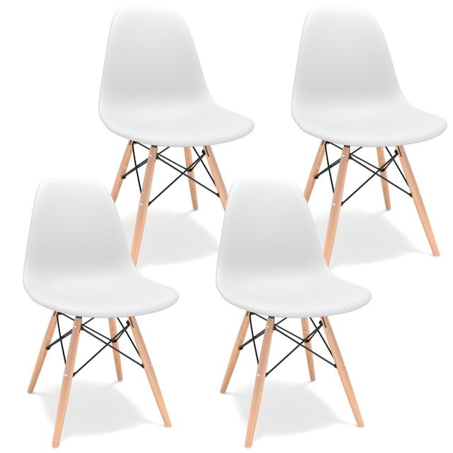 4 Pcs/set Eames Style Dining Chair | Scandinavian Style | Chairs | Default Title | The Brand Decò