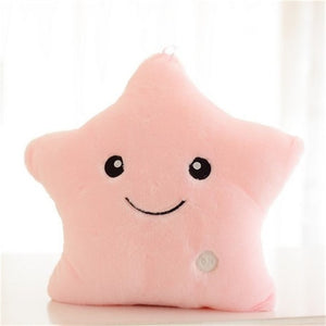Luminous Pillow Vivid Star | Pillows | Pink / 40x35cm / United States | The Brand Decò