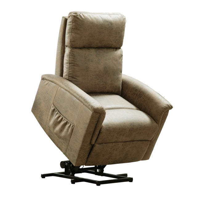 Power Lift Recliner Chair Gaming Office Chairs Computer Chair Single Soft Fabrice Lift Chair with Storage Bag | Lift Recliner | United States / Beige | The Brand Decò