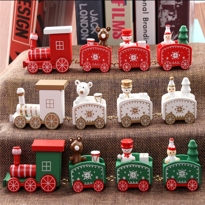 Train Painted Wood Christmas Decoration for Home | Deco | | The Brand Decò