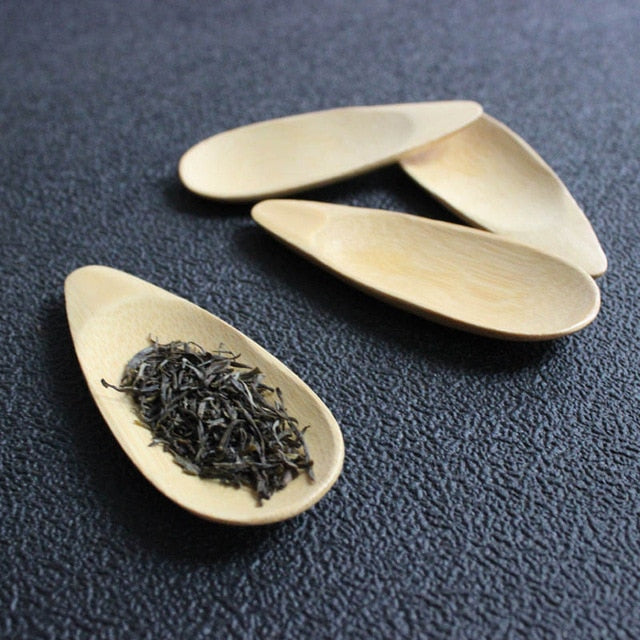 Cute Melon seed shape Drop-shaped Handmade Mini Bamboo Tea Scoops | Deco | | The Brand Decò