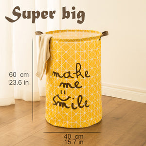Tyvek laundry basket canvas Toy Storage Box Splice flexible | laundry basket | Yellow-super big | The Brand Decò