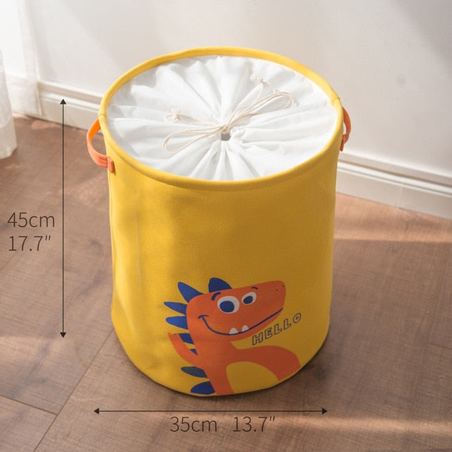 Tyvek laundry basket canvas Toy Storage Box Splice flexible | laundry basket | Dinosaur yellow | The Brand Decò